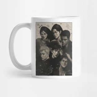 The Atlas Six - 2021 Edition - monochromatic illustration Mug